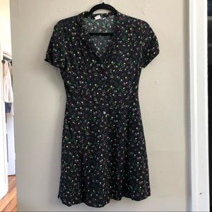 Floral Collared Shirt Dress Gap